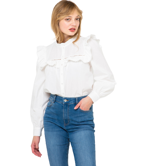Blouse (marcel) Femme Camaïeu - Taille L - Bleu - Occasion Très Bon état